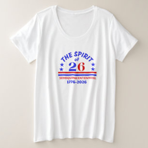 26の精神 プラスサイズTシャツ