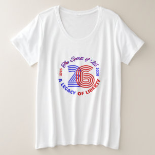 26の精神 – 自由の遺産 プラスサイズTシャツ