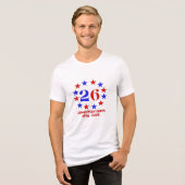 26の精神 – 1500年 トライブレンドTシャツ (正面全面)