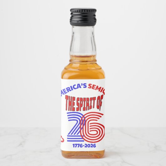 26の精神 – 1500年 リキュールボトルラベル (正面)