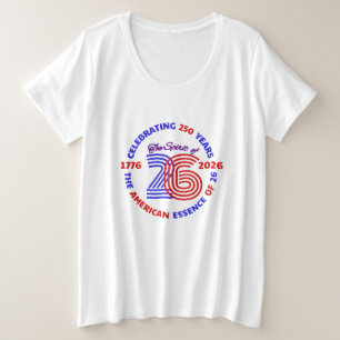 26の精神 – 250祝年 プラスサイズTシャツ