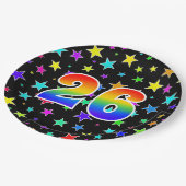 26イベントはっきりした:,おもしろい, カラフル Rainbow 26 ペーパープレート (アングル)