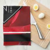 26エレガントバラ結婚記念日お祝い キッチンタオル (四つ折り)