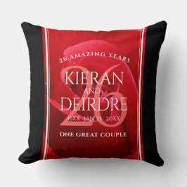 26エレガントバラ結婚記念日お祝い クッション