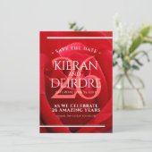 26エレガントバラ結婚記念日お祝い セーブザデート (スタンド正面)