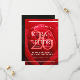 26エレガントバラ結婚記念日お祝い セーブザデート