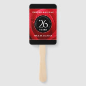 26エレガントバラ結婚記念日お祝い ハンドファン (裏面)