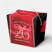 26エレガントバラ結婚記念日お祝い フェイバーボックス (裏面サイド)