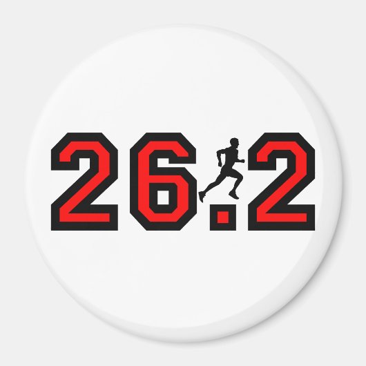 26カッコいい.2マラソン マグネット (正面)