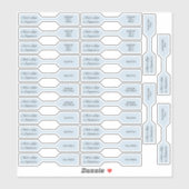 26シグネチャーシリーズパステルブルージュエリー価格ラベル シール (シート)