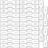 26ジュエリー価格ラベルホワイトカスタム・バーベル シール (正面)