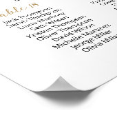 26テーブル席の座席表プランを見つける ポスター (角)