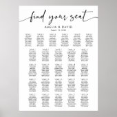 26テーブル席の座席表 ポスター (正面)