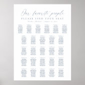 26テーブル私たちお気に入りのの人の座席表 ポスター (正面)
