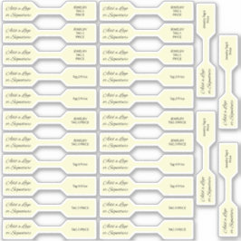26フォトジュエリー価格ラベルゴールデロッカスタムドカット シール
