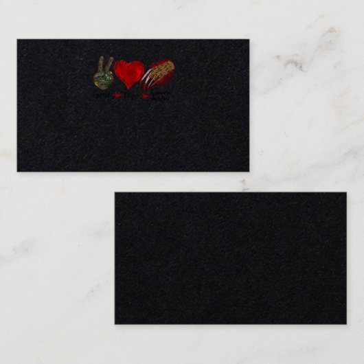 26ホラー映画平和ラブホラー映画ハートBLO 名刺 (正面/裏面)
