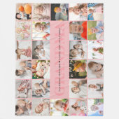 26写真おばあちゃん/おばあちゃん/ナナ/その他のカスタムメッセージ フリースブランケット (正面)