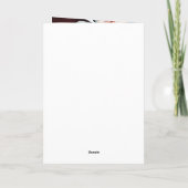 26周年記念結婚金のグリーティングカード サンキューカード (裏面)