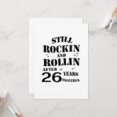 26周年~26周年カップル カード (正面/裏面インサイチュ)