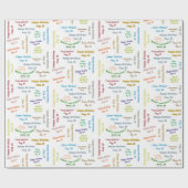 26威厳がある誕生日ギフト包装紙 ラッピングペーパー (フラット)