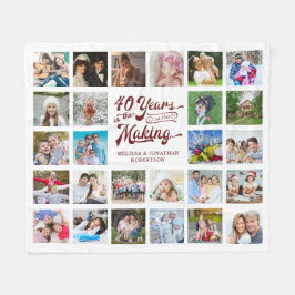 26年ルビー記念撮影40年 フリースブランケット