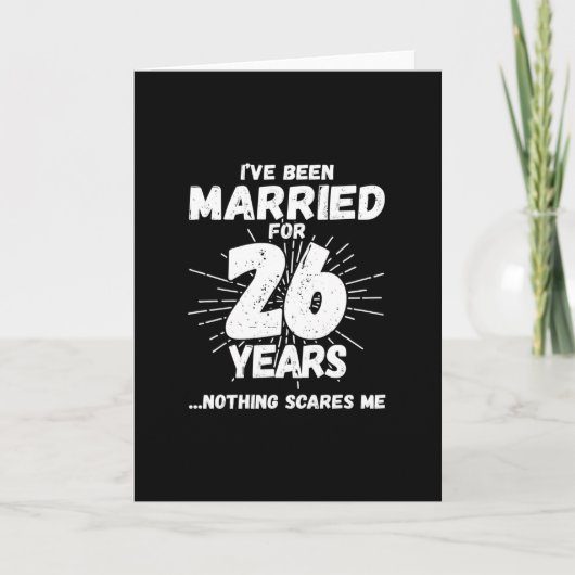 26年目の結婚記念日 面白いギフト カード (正面)