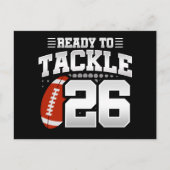 26歳のタックルフットボールパーティー 26歳の誕生日 ポストカード (正面)