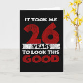 26歳のバデーが私を26誕生日 カード (黄色い花)