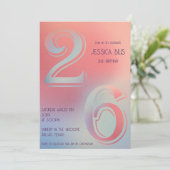 26歳の誕生日の招待状 招待状 (スタンド正面)