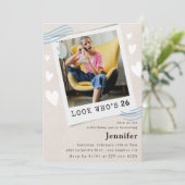 26歳の誕生日招待状 招待状 (スタンド正面)