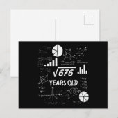 26歳の誕生日数学教師のための誕生日プレゼント ポストカード (正面/裏面)