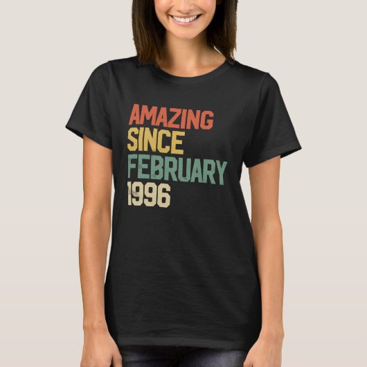 26歳アメージング1996年2月26日バレ Tシャツ (正面)