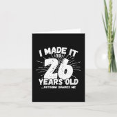 26歳皮肉ミームおもしろい26誕生日 カード (正面)