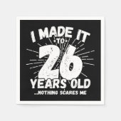 26歳皮肉ミームおもしろい26誕生日 スタンダードカクテルナプキン (正面)