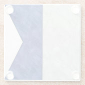 26水彩の海の旗から航海の選択 ガラスコースター (裏面)