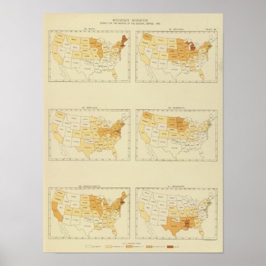 26状態間マイグレーション1890 MEMS ポスター (正面)