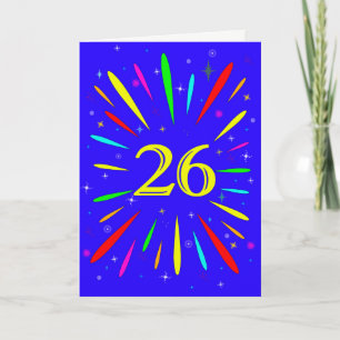 26番目の誕生日爆発カード カード