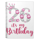 26私の誕生日26誕生日26歳Bda ノートブック (正面)