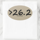 26素晴らし.2超のUltrarunner (4)ステッカー茶色 楕円形シール (バッグ)