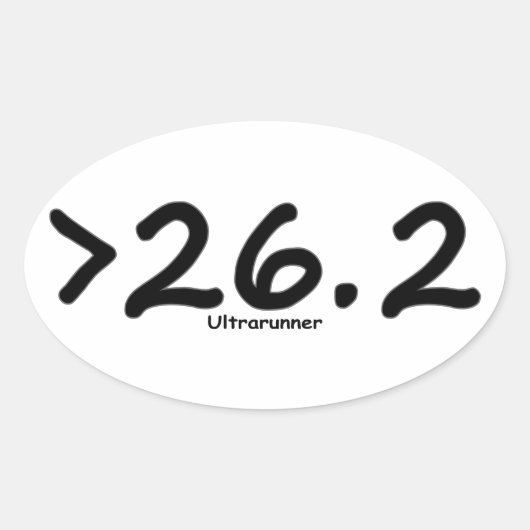 26素晴らし.2超のUltrarunner (4)ステッカー 楕円形シール (正面)