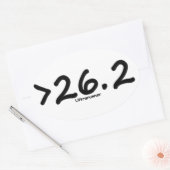 26素晴らし.2超のUltrarunner (4)ステッカー 楕円形シール (封筒)