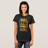 26誕生日1996素晴らし年5月以来26年 Tシャツ (正面フル)