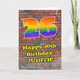 26誕生日:おもしろいグラフィティインスパイア – レボイン26 カード
