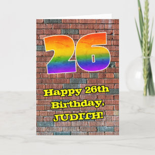 26誕生日:おもしろいグラフィティインスパイア – レボイン26 カード