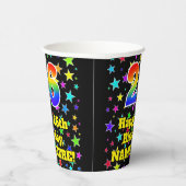26誕生日:おもしろい星形と虹26 紙コップ (右)