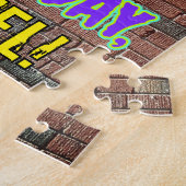 26誕生日~おもしろい、アーバングラフィティインスパイアルック ジグソーパズル (側面)