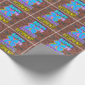 26誕生日:おもしろい、アーバングラフィティインスパイアルック ラッピングペーパー (角)