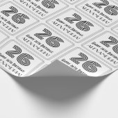 26誕生日:アールデコインスパイアスタイル「26」 +名前 ラッピングペーパー (角)
