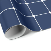 260216 Grid v2 – 青の白#001744 ラッピングペーパー (ロールコーナー)