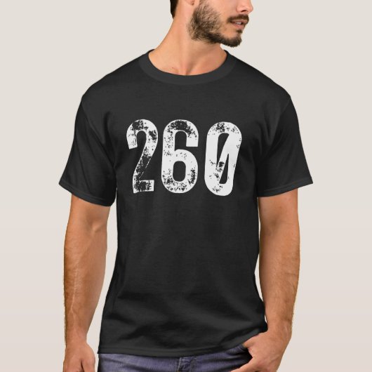 260 Area Code Fort Wayne IN Mobile Telephone Area Tシャツ (正面)